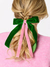 TWO-TONE VELVET BOW CLIP