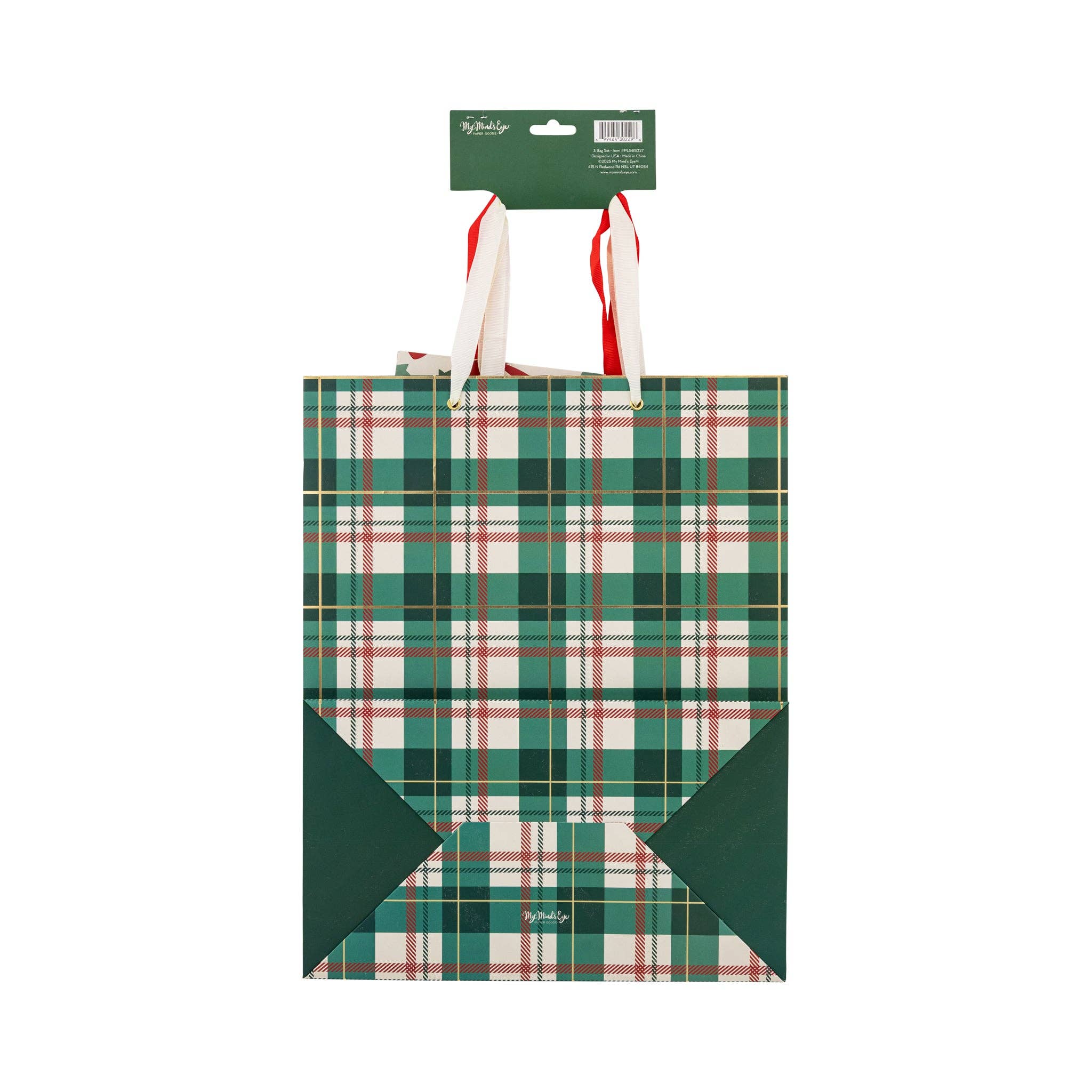 Christmas Bows Gift Bag Set