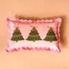 Twinkling Trees Throw Pillow