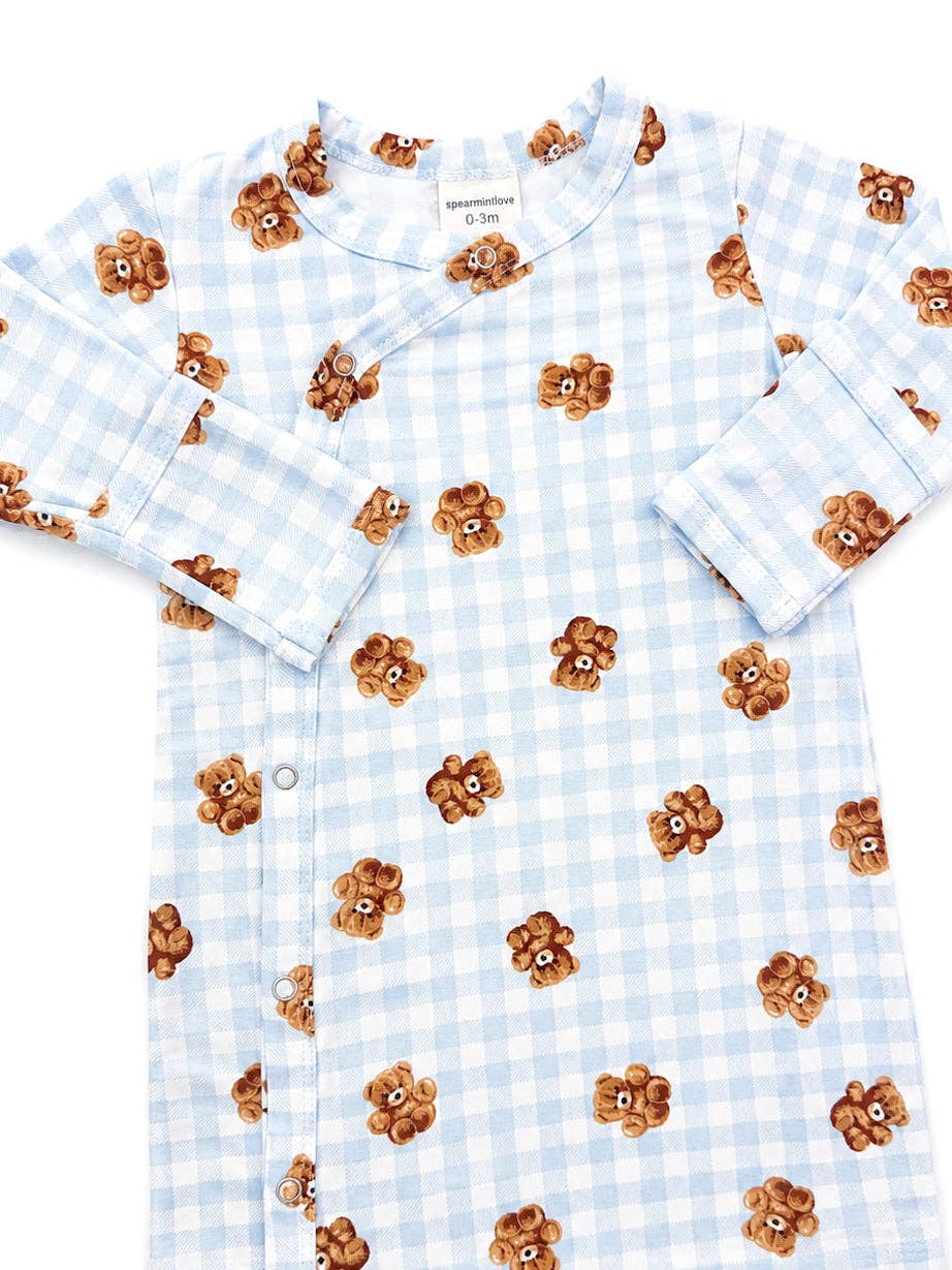 Blue Teddy Picnic Gown