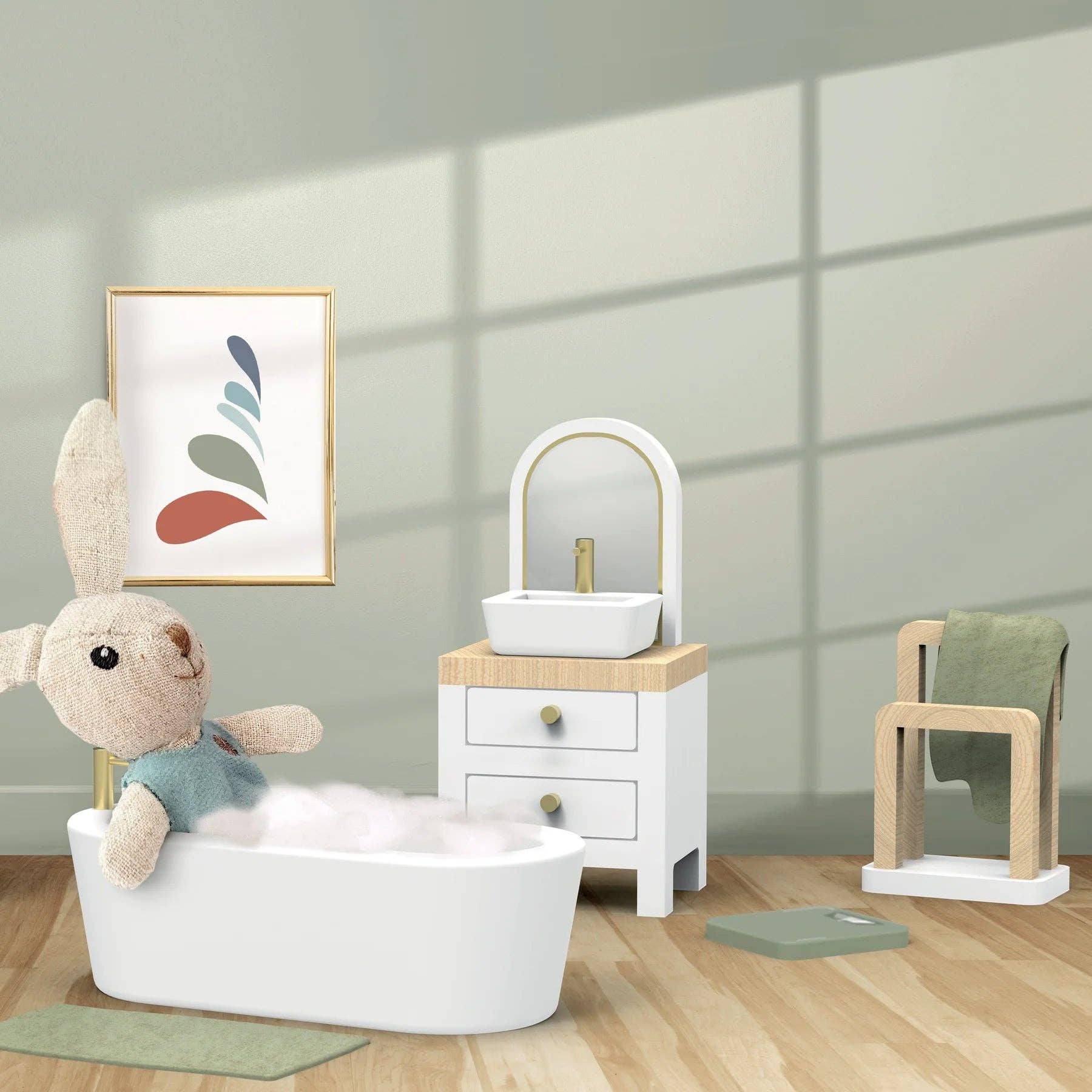 Doll House Bathroom Set