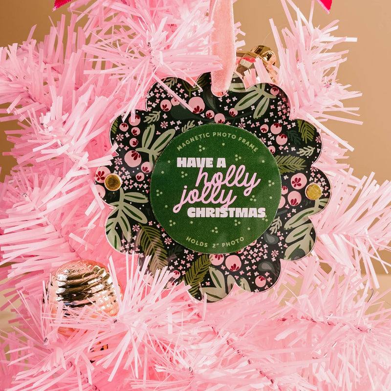 Jolly Berry Picture Frame Ornament