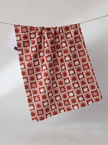 Apple Quilt Tea Towel