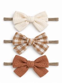 Autumn 3-Pack Nylon Bows