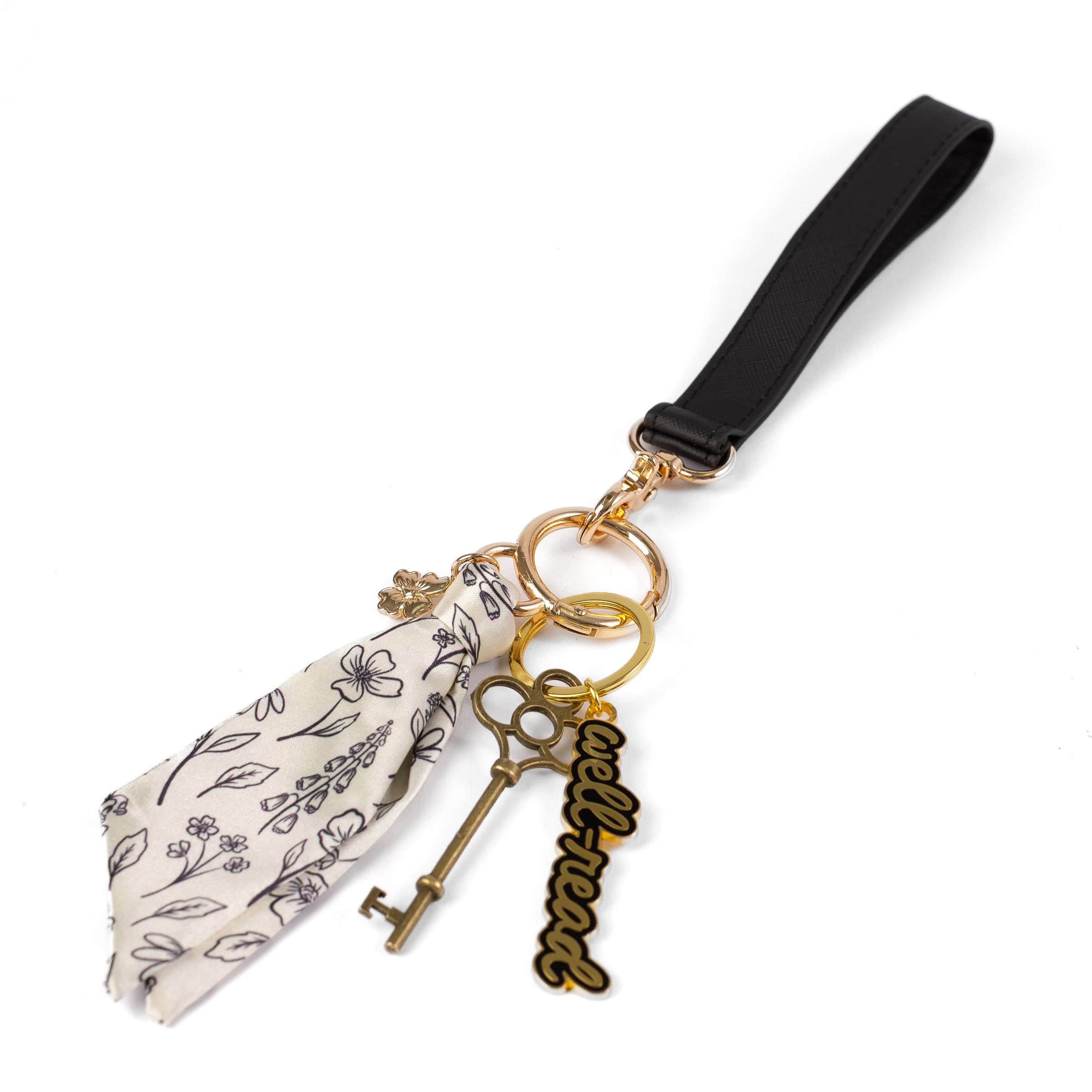 Floral Satin Keychain
