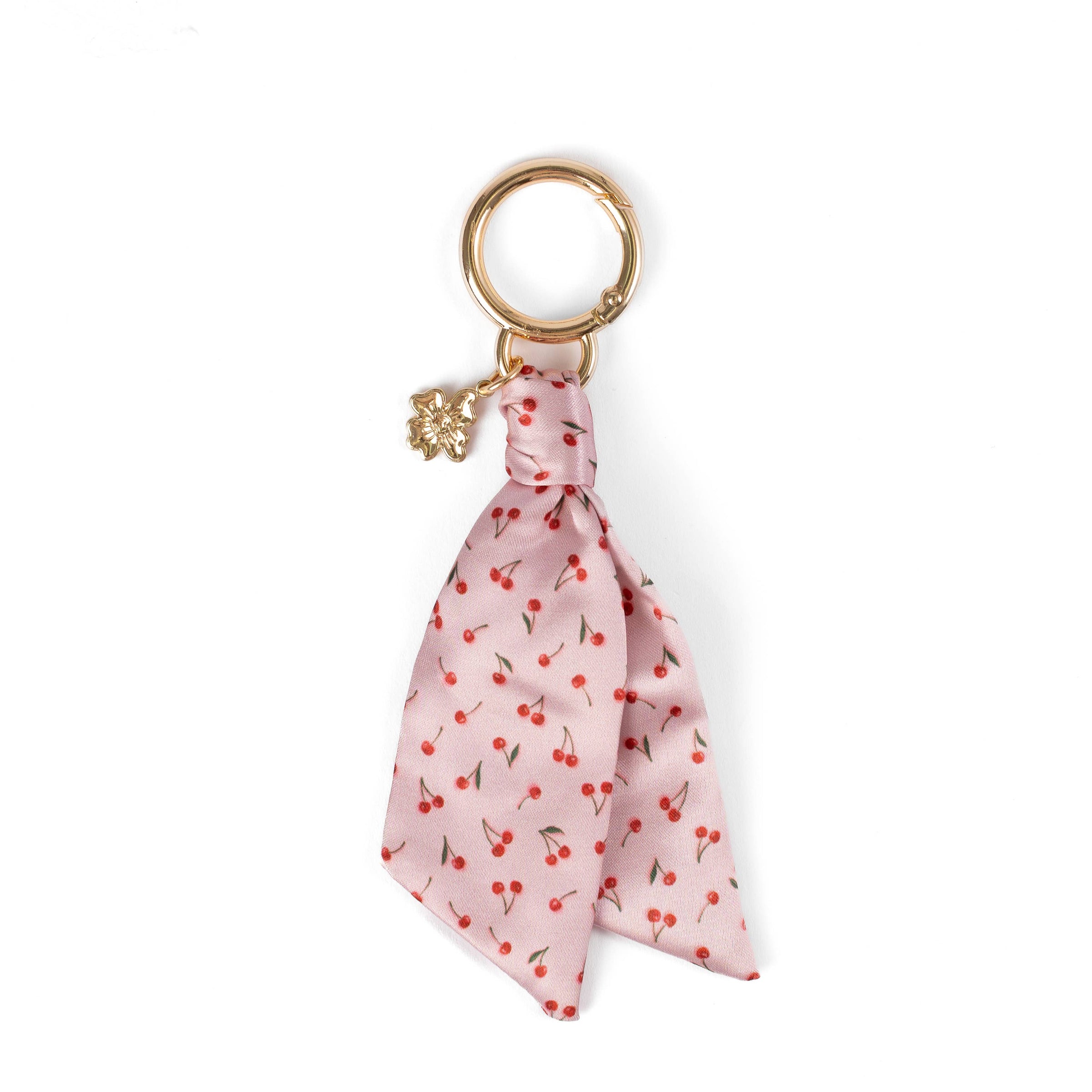 Floral Satin Keychain
