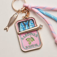 Sardine Tin Keychain Pink
