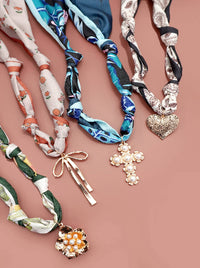 HANDMADE SCARF CHARM NECKLACE