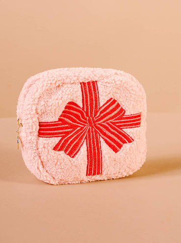 Teddy Red Bow Pouch