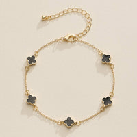Enamel Clover Charm Bracelet