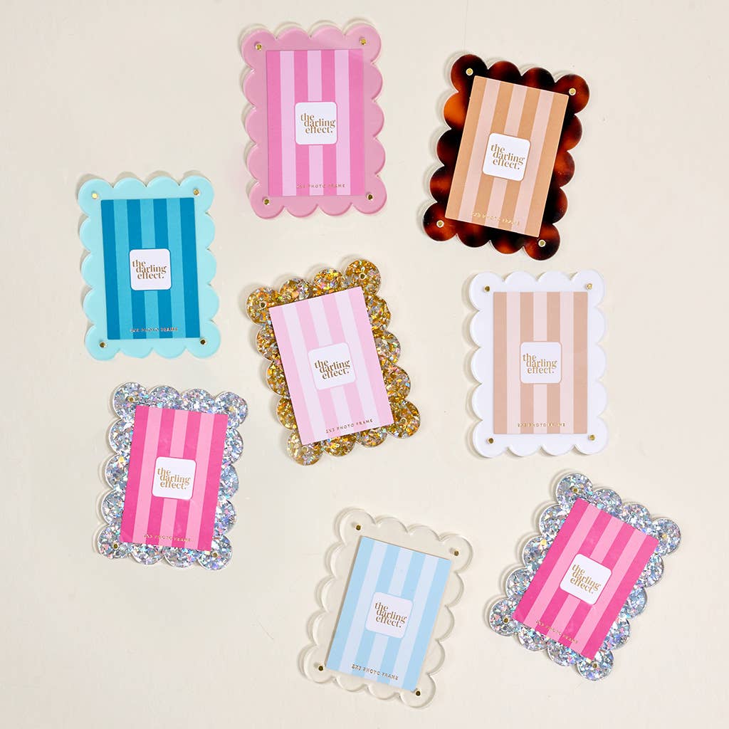 Mini Acrylic Frame Magnet–White