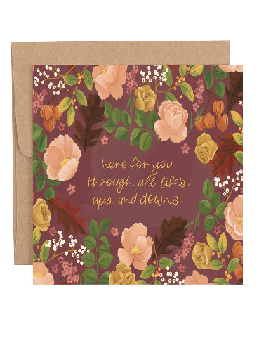 Here For You Sympathy Card
