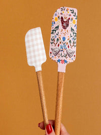 Chicken & Flowers Silicone Spatulas