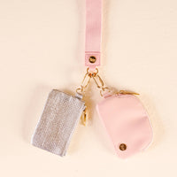 Dynamic Duo Pouch Luxe Wristlet-Rosé All Day