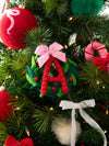 Initial Wreath Ornaments