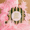 Evergreen Stripes Picture Frame Ornament