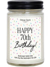 Happy 70th Birthday Candle
