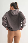 Espresso Waffle Knit Hoodie