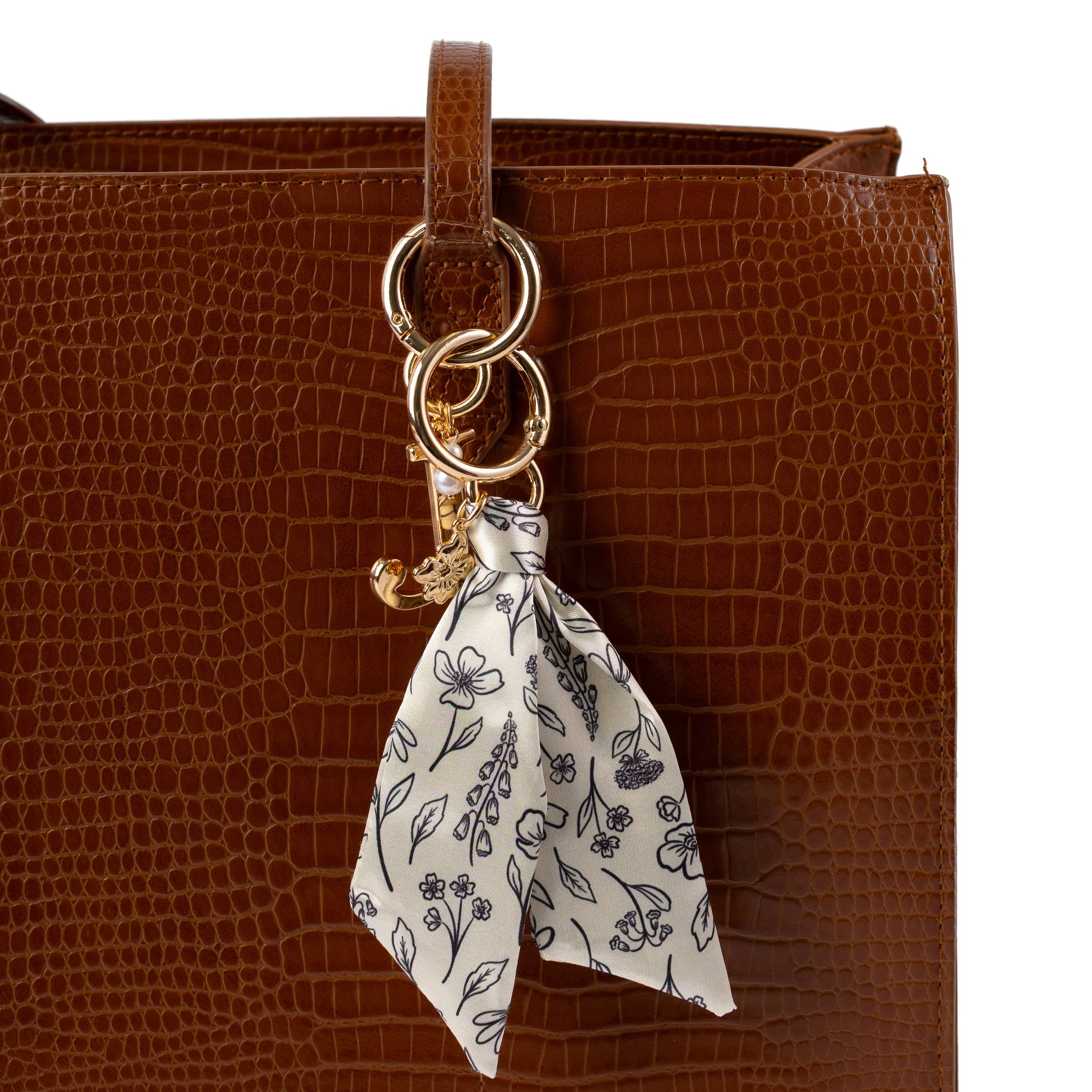 Floral Satin Keychain