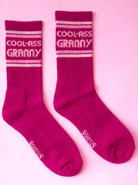 Cool Granny Ribbed Crew Socks