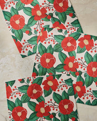 Winter Camellia Dishcloth Set