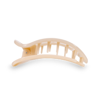 Round Flat Hair Clip | Small | Almond Beige