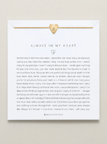 Always In My Heart Gold Necklace