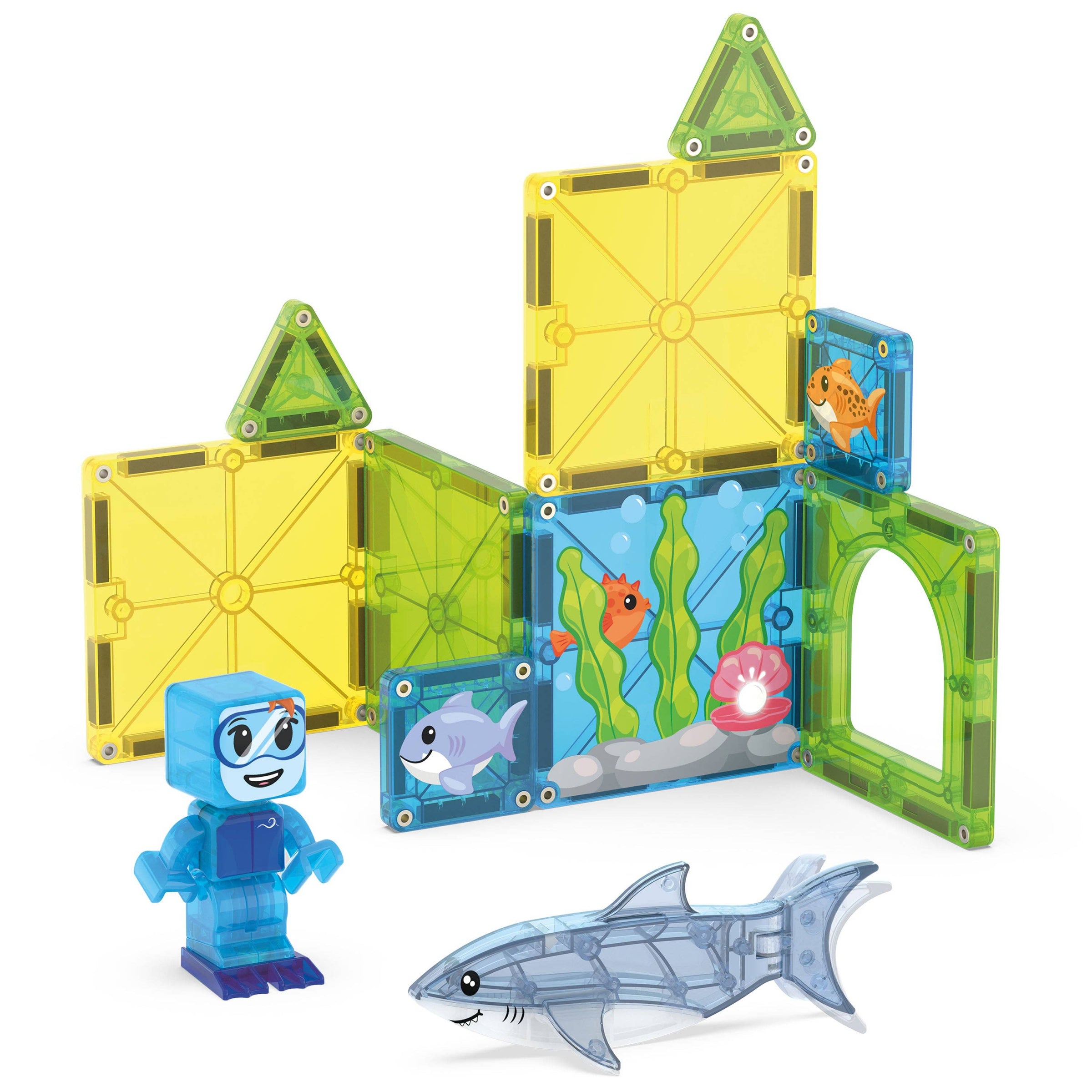 Shark Dive Magna-Tiles Set