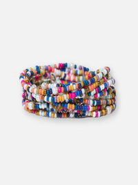 Confetti Beaded 10 Strand Stretch Bracelets