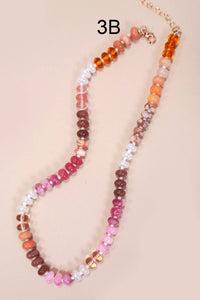NATURAL AGATE GLASS Necklace