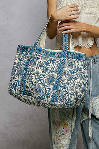 Floral Quilted Tote