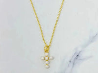 Pearl Cross Necklace