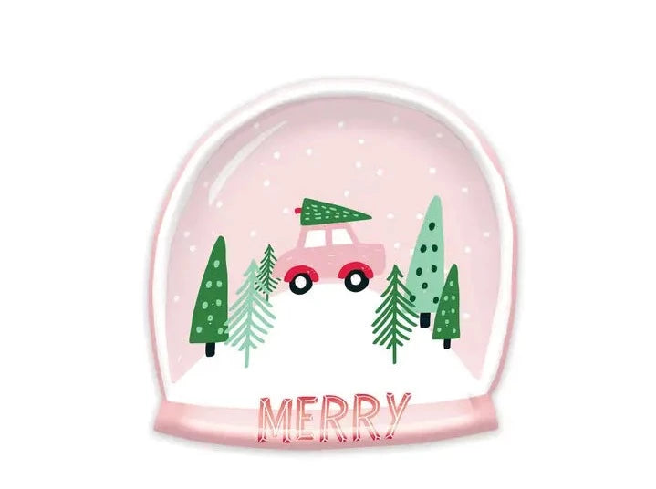 Snowglobe Shaped Plate Snowglobe Shaped Plate