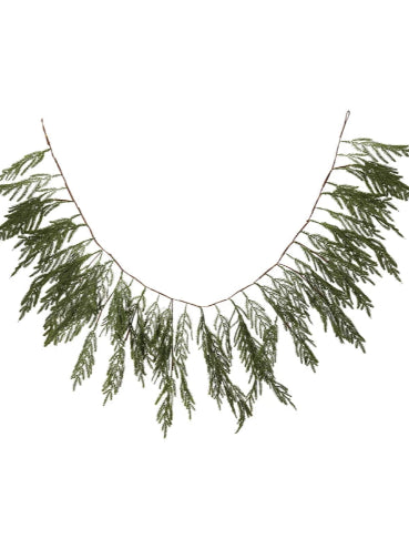 72" Faux Cypress Garland
