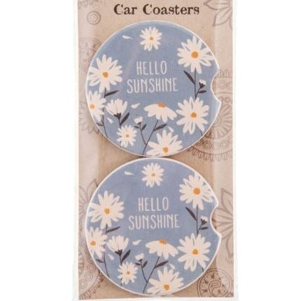 Daisy Car Coasters