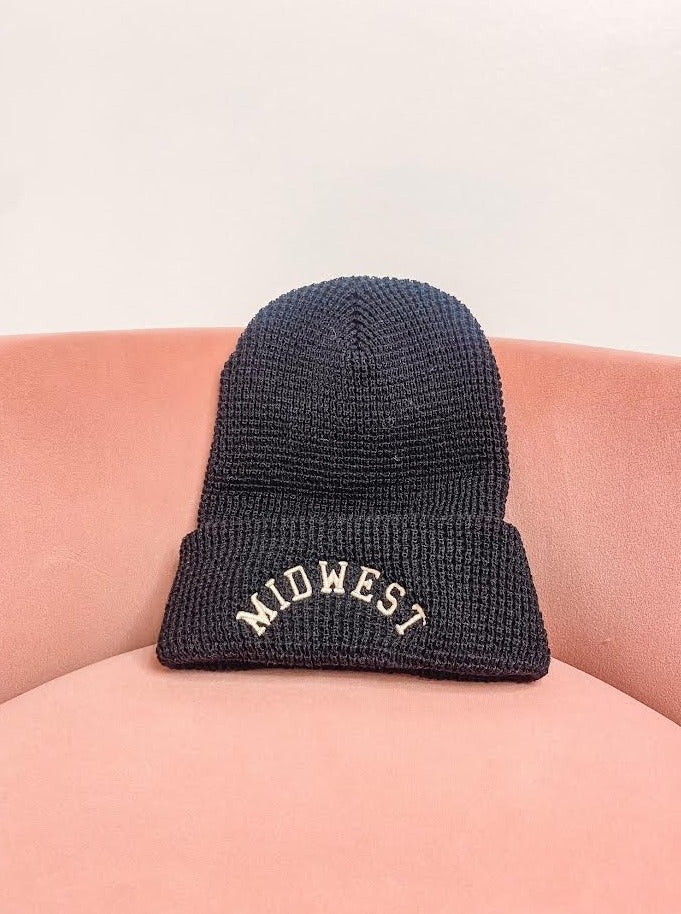 Black Midwest Beanie