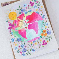 Greeting Card Together - Rhinestones and Roses