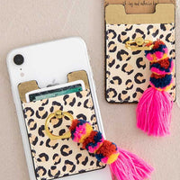 Cheetah Phone Pocket - Rhinestones and Roses