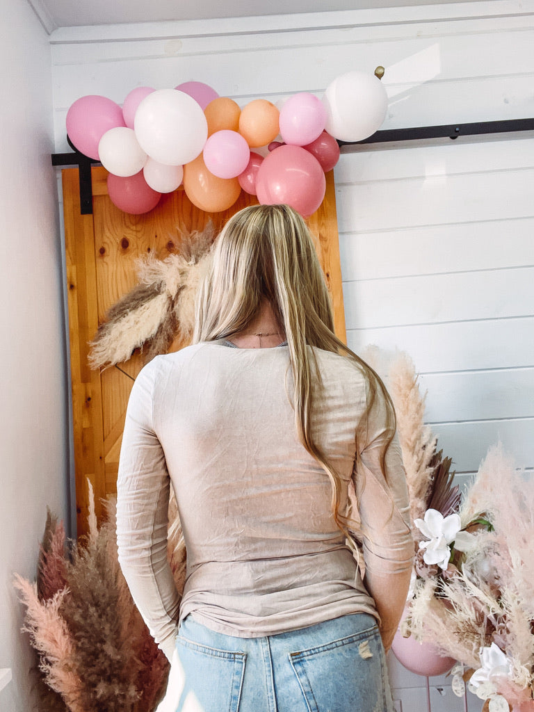 Taupe Rodeo Top