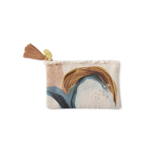 abstract Coin pouch with zipper