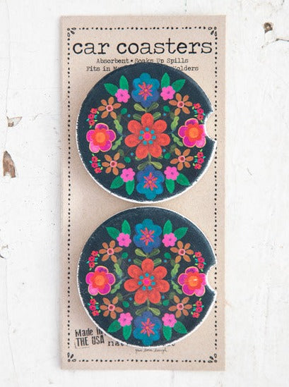 Natural Life Folk Flower Coasters