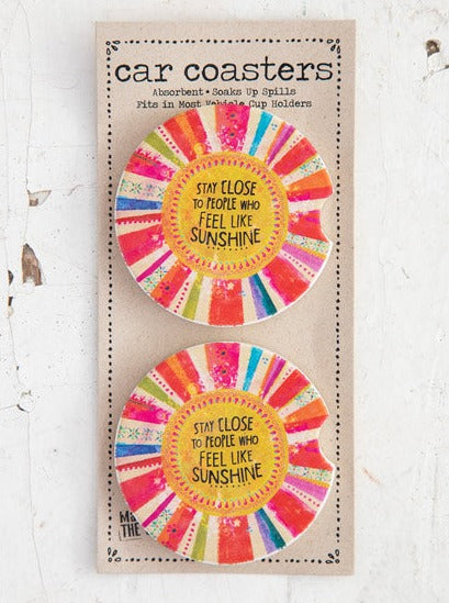 Natural Life Sunshine Car Coaster