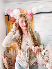 Taupe Rodeo Top