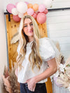 White Tulle Yours Top