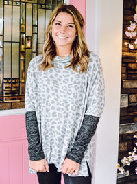 Leopard Turtle Pullover - Rhinestones and Roses
