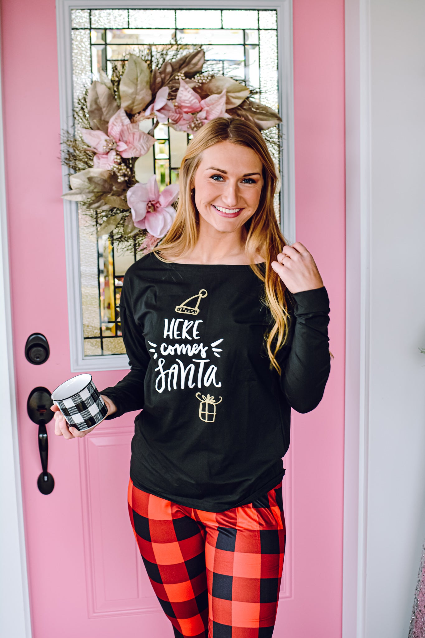 Santa Jammies - Rhinestones and Roses