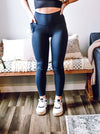 Navy High Waist Leggings