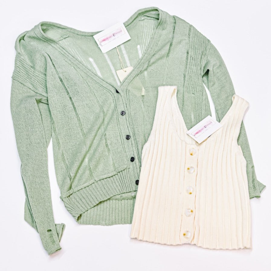Ribbed Sweater Tank