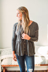 Coal Button Top