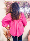 Fab in Fuschia Curvy Top